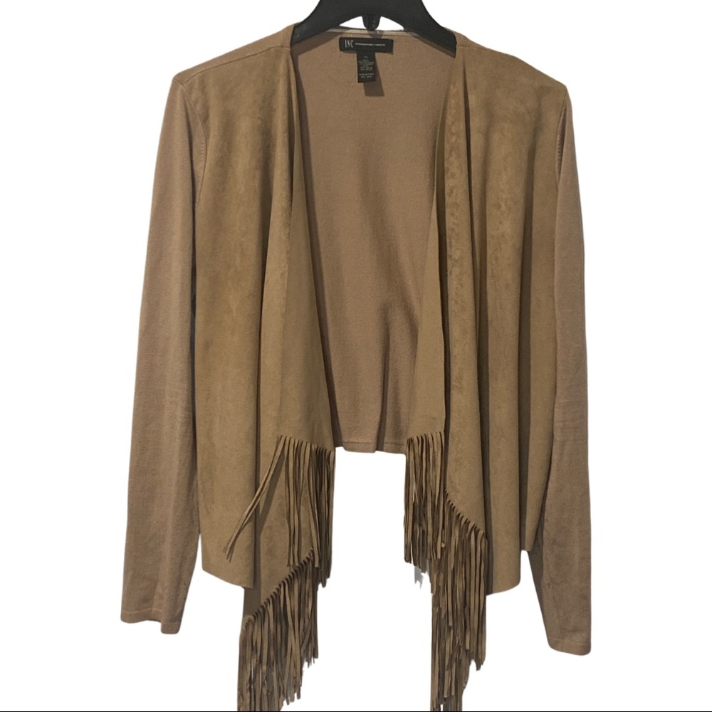 I.N.C. Faux Suede front jacket